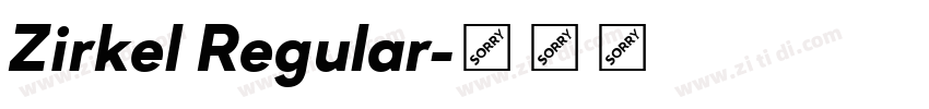 Zirkel Regular字体转换